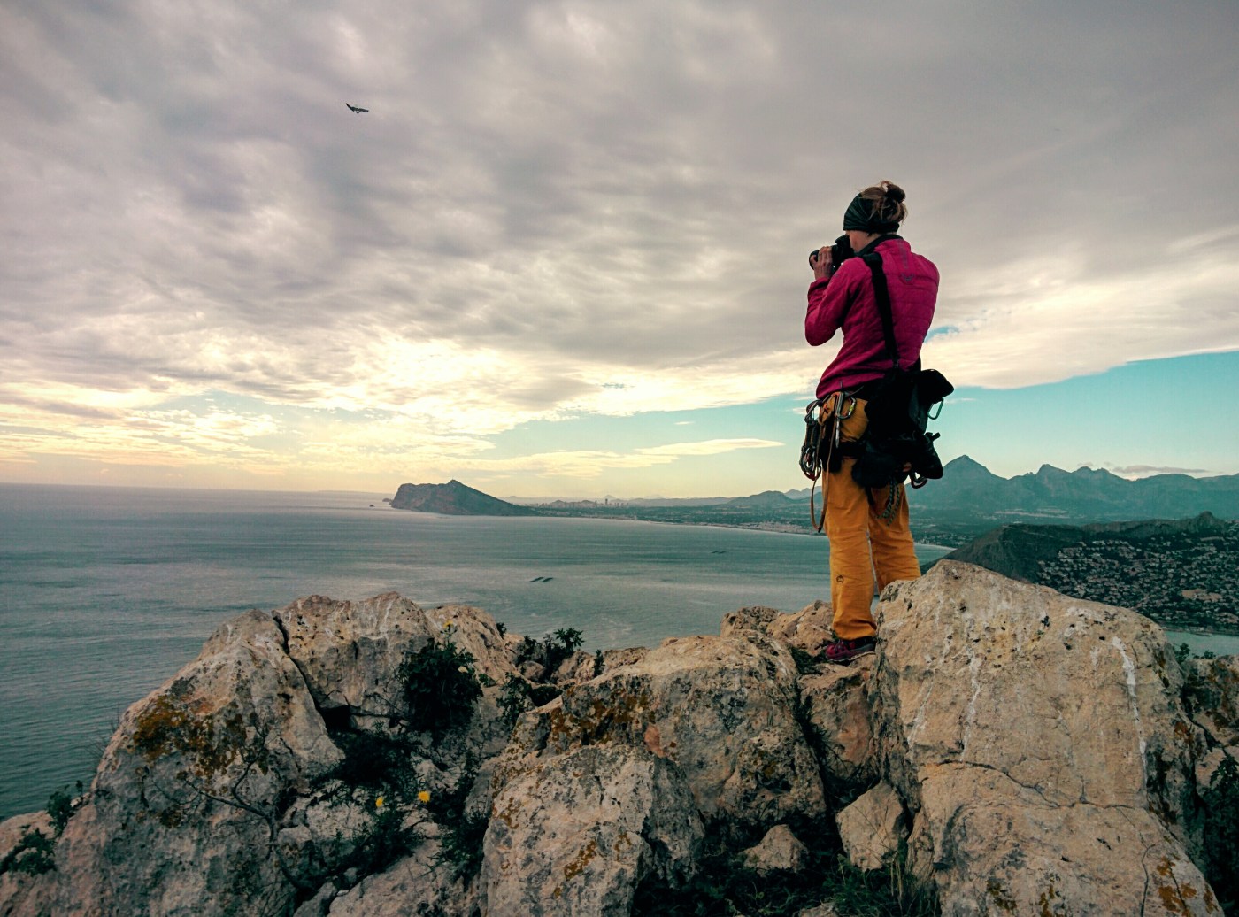 Fotografieren beim Klettern